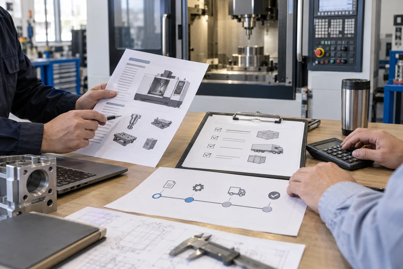 مدارک و چکلیست بررسی خرید اقساطی دستگاه CNC