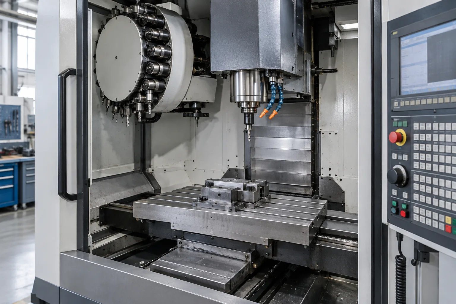 عوامل موثر بر قیمت فرز CNC شامل ابعاد میز اسپیندل و کنترلر